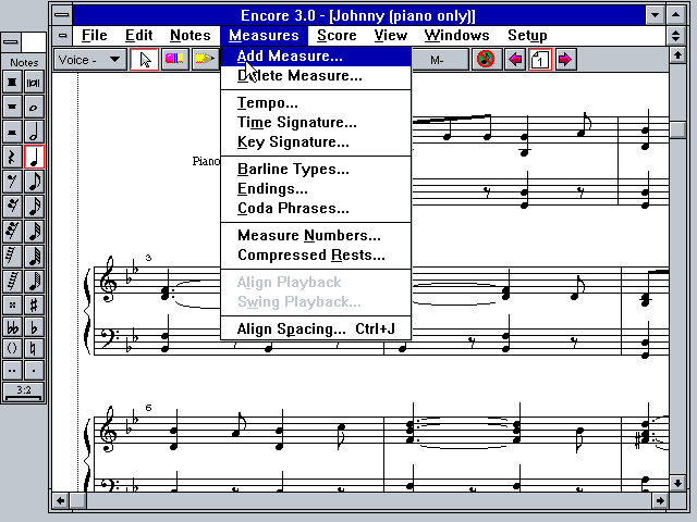 Encore 3.0 for Windows - Edit